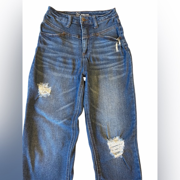 NOBO Women’s Blue High Rise Ripped Jeans Size 7 - Picture 2 of 5